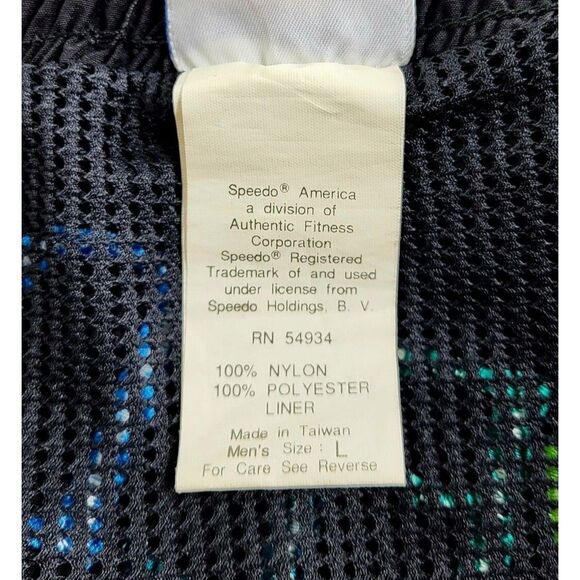 80s Vintage SPEEDO Elastic Waist Drawstring Embroidered Spellout on Rear Shorts - Picture 9 of 9